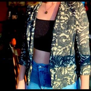 Lace blazer